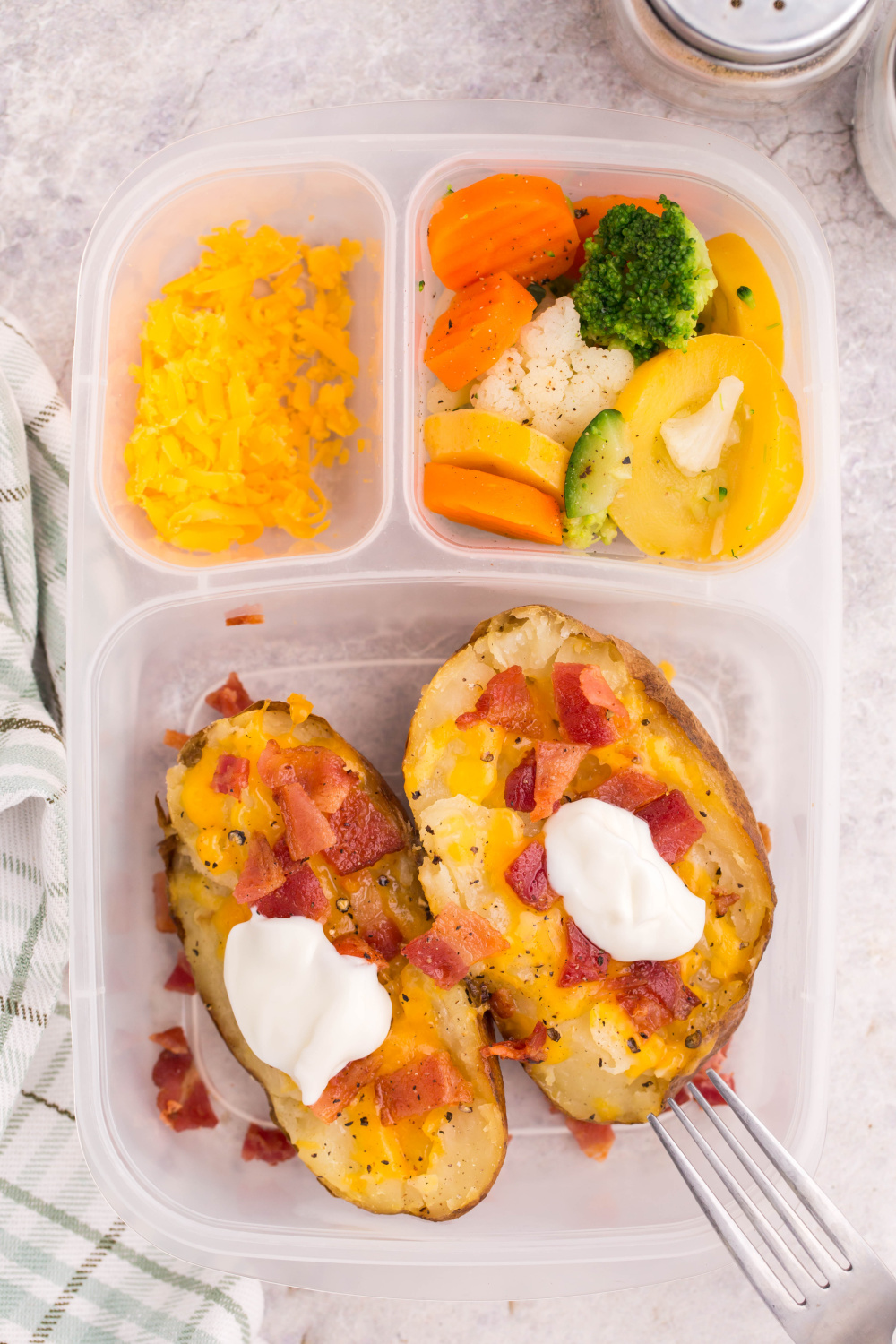Baked Potato Lunchbox Idea