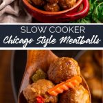 Slow Cooker Chicago Style Meatballs from Family Fresh Meals