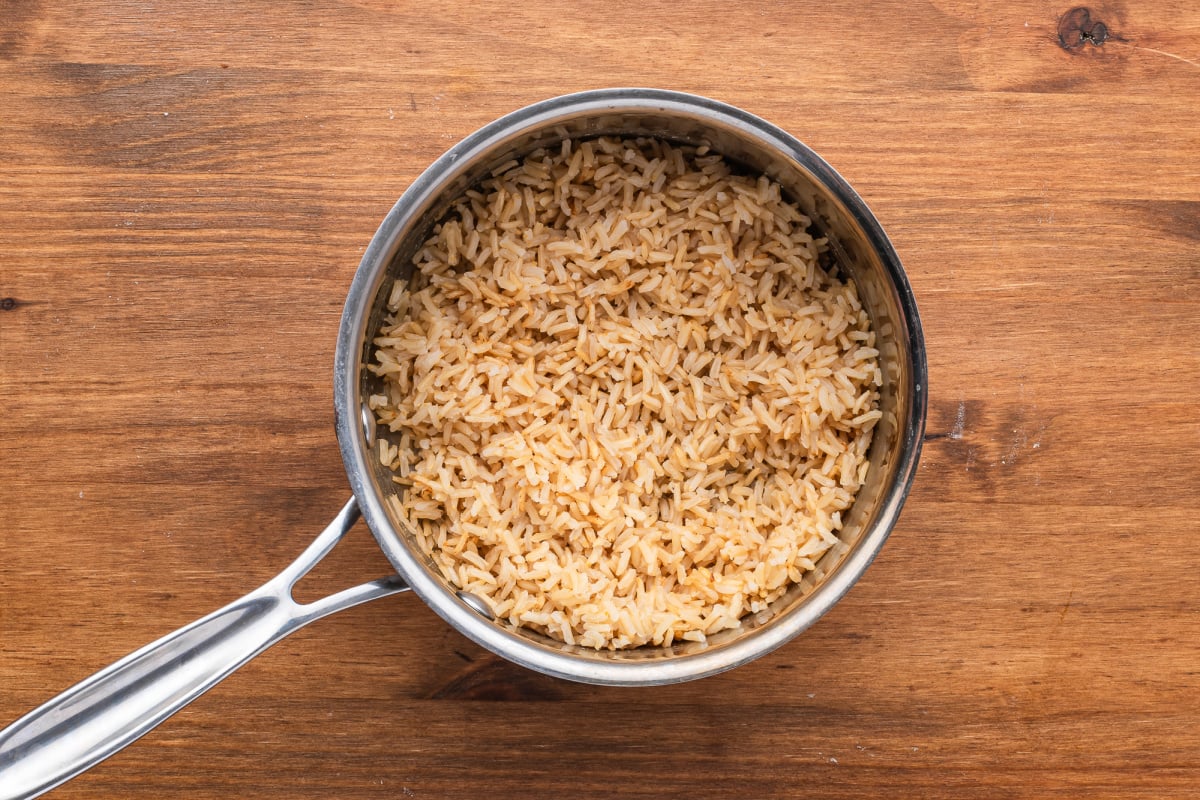 Rice in the pot