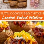 Slow Cooker Barbecue Chicken Loaded Baked Potato Recipe