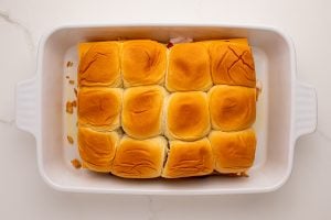 top half of buns added to top