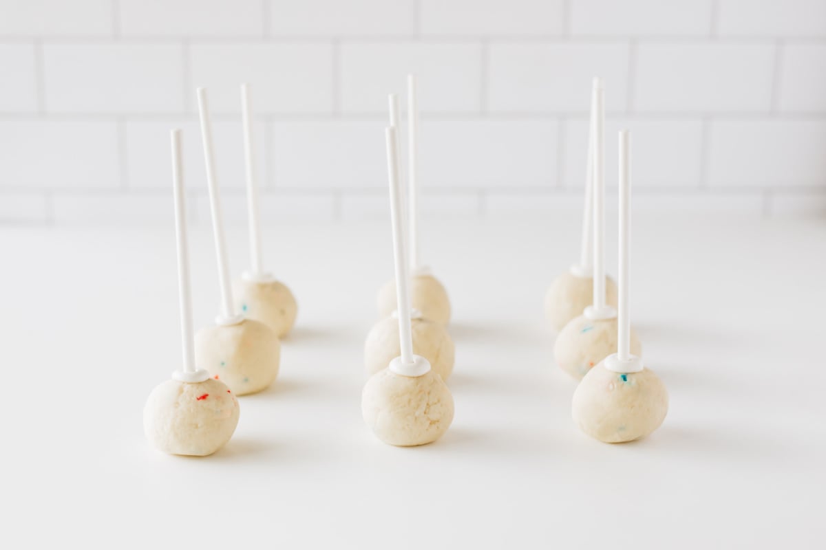 Popular sticks dipped in chocolate and inserted into cakes