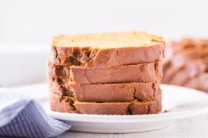 sliced bread on a plate