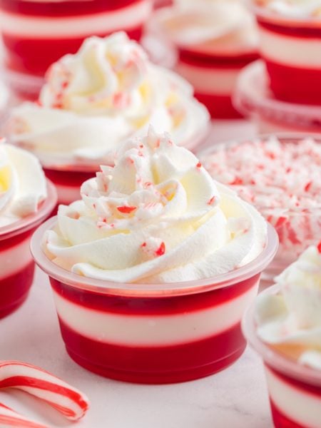 Candy Cane Jello Shots