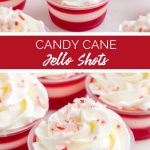 Candy Cane Jello Shots recipe from Family Fresh Meals