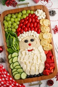 Holiday Santa Snack Board