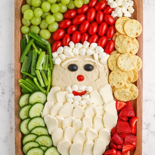 Holiday Santa Snack Board