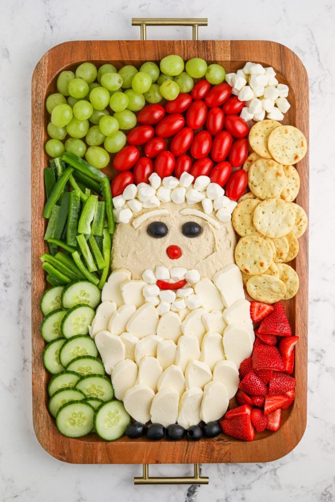 Holiday Santa Snack Board