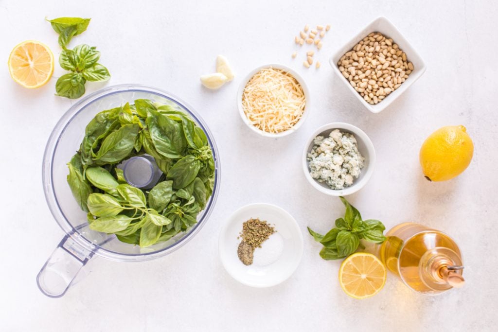 Ingredients for Homemade Pesto Sauce