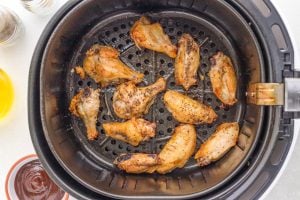 cooked wings in air fryer