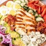 Blackened Chicken Cobb Salad in a bowl