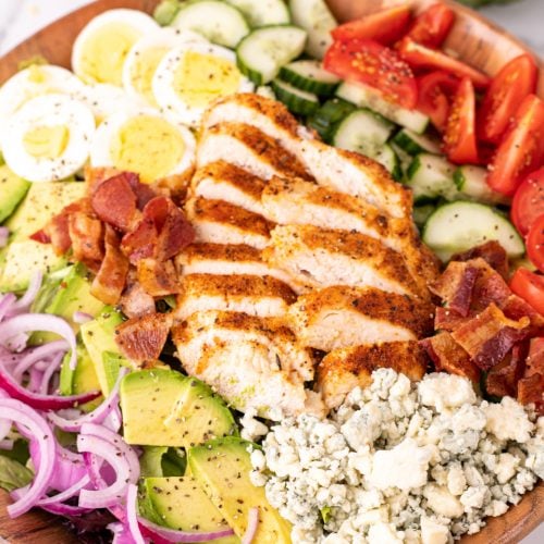 Blackened Chicken Salad in a Bowl