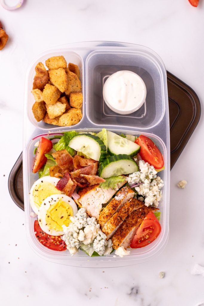 Blackened Chicken Salad in Lunch Box