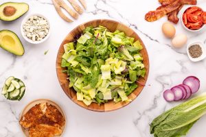 lettuce chopped an in a bowl