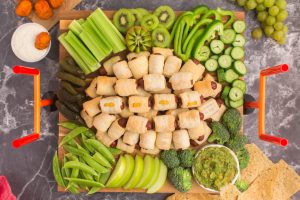 Super Bowl Football Appetizer Board