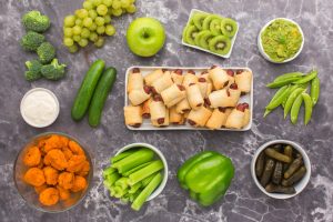 ingredients for Super Bowl Football Appetizer Board