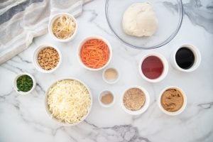 ingredients for thai chicken pizza