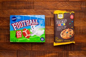 ingredients for easy football cookies