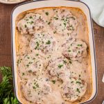Amish Poor Man's Steaks in baking dish