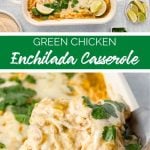 Green Chicken Enchilada Casserole Recipe from Home Fresh Meals