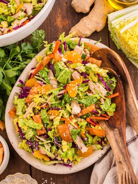 Chinese Chicken Salad in a bowl
