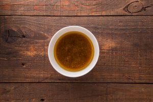 dressing in a small bowl
