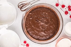 cake mix in a bowl