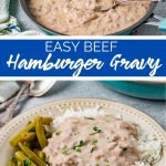 Easy Beef Hamburger Gravy recipe from Family Fresh Meals
