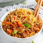 Slow cooker asian beef ramen noodles