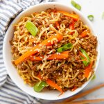 Slow cooker asian beef ramen noodles