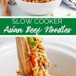 Slow cooker asian beef ramen noodles from Family Fresh Meals