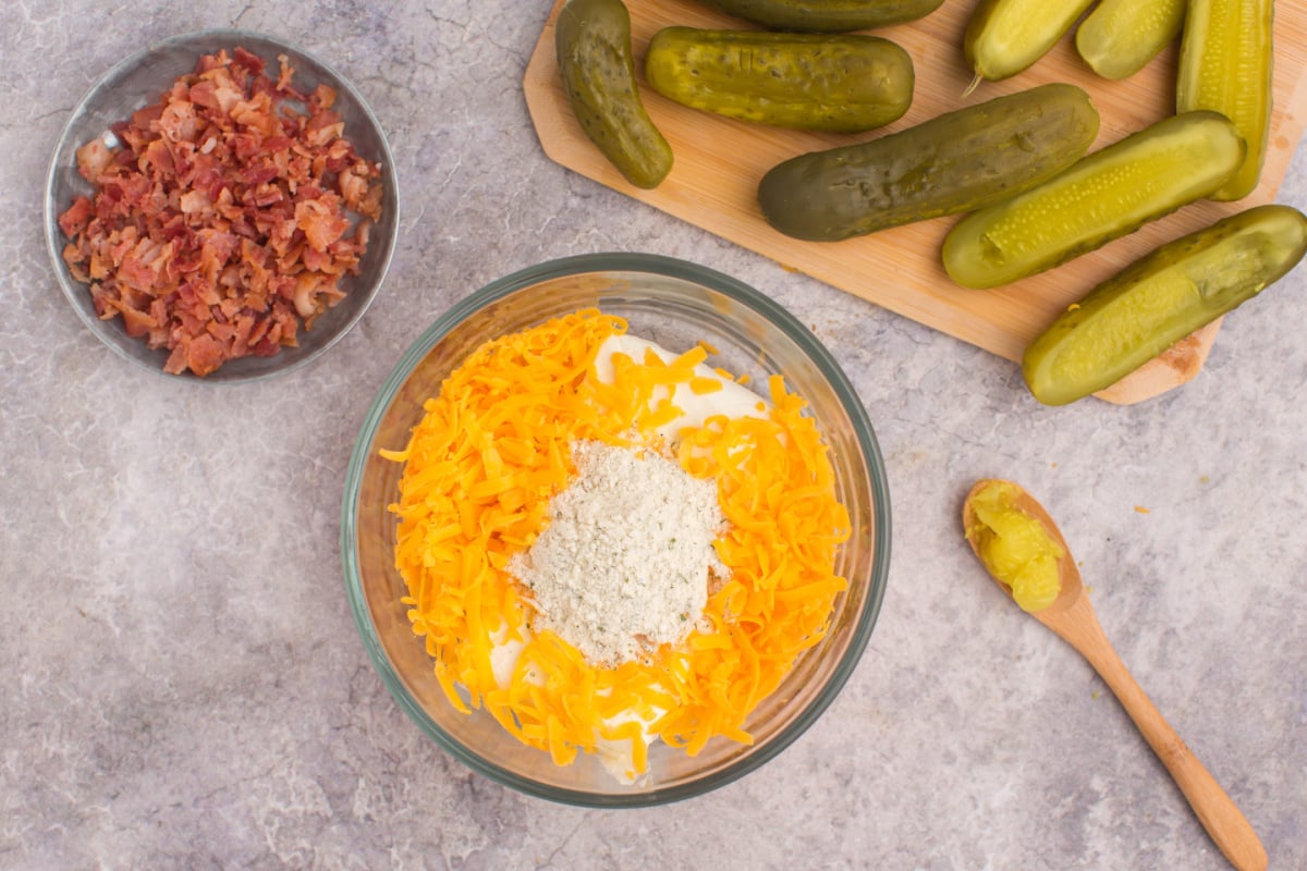 stuffing ingredients in a bowl