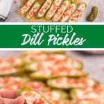 Stuffed Dill Pickles from Family Fresh Meals