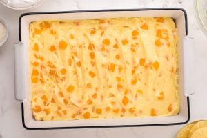 pudding mixture spread over twinkie halves