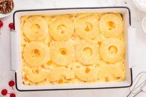 pineapple slices added on top