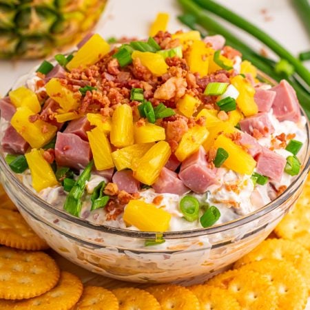 Hawaiian dip in a bowl