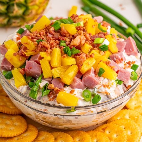 Hawaiian dip in a bowl