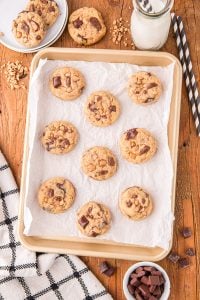 cooked cookies on a baking sheet