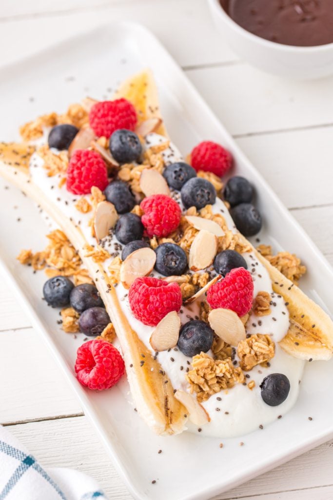 Healthy Breakfast Banana Split