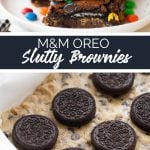 M&M Oreo Slutty Brownies recipe from Family Fresh Meals