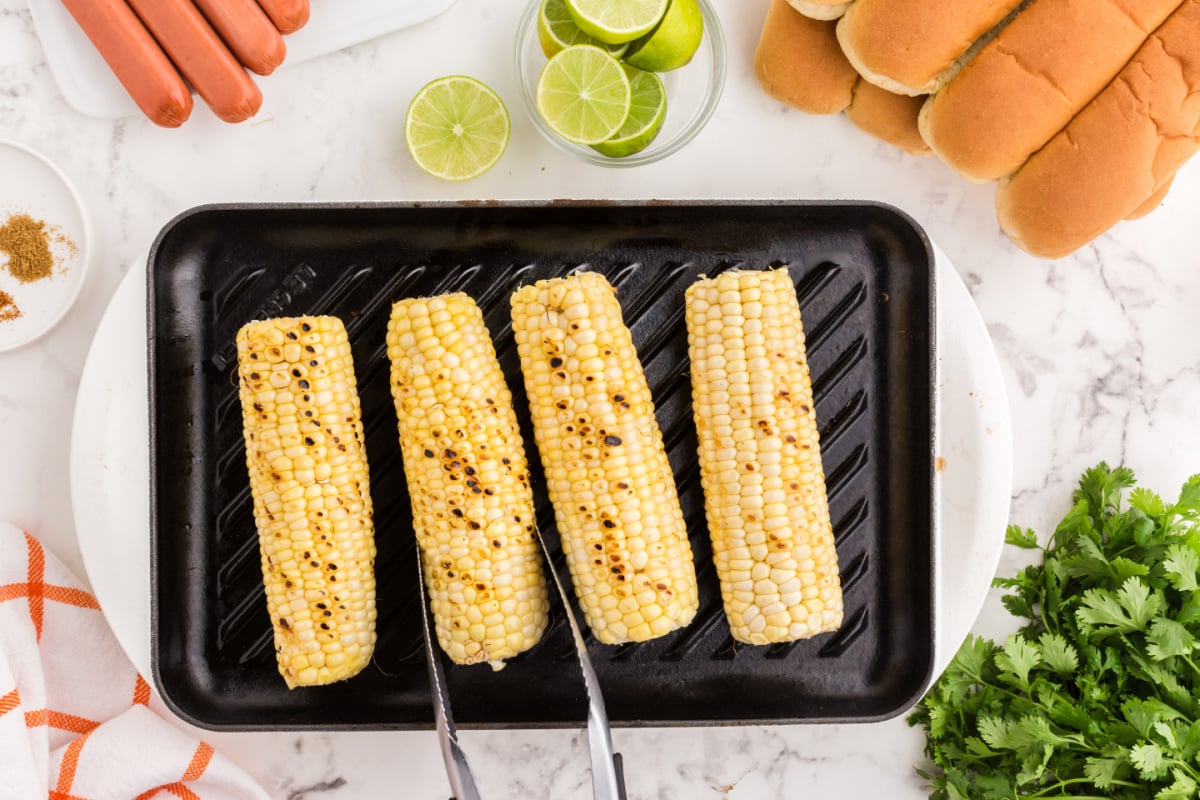 corn on a grill