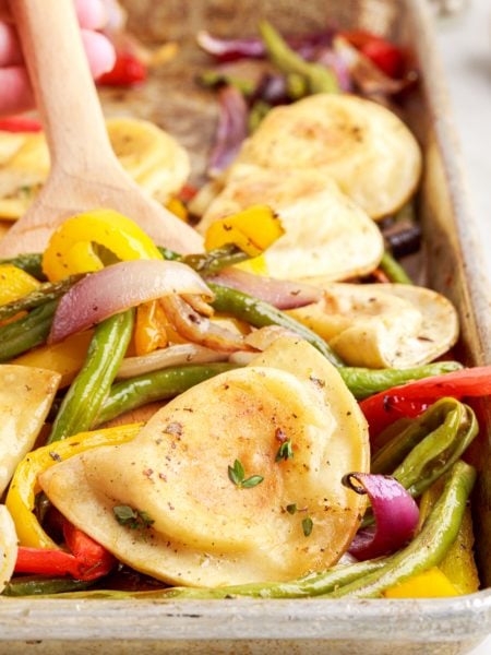 Sheet Pan Pierogi Dinner