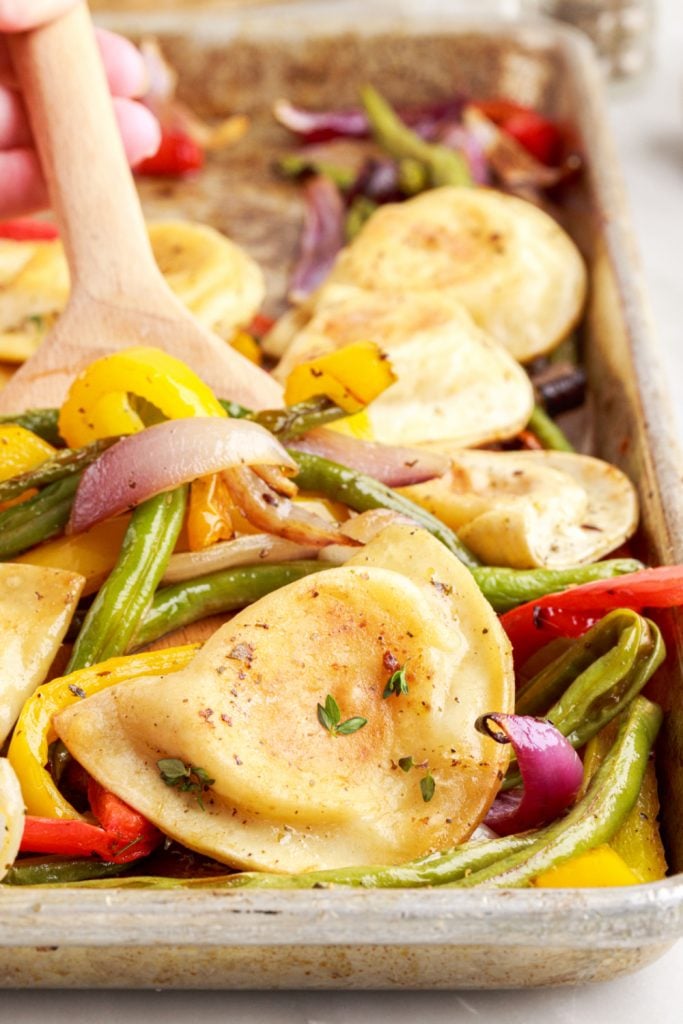 Sheet Pan Pierogi Dinner