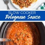 Slow Cooker Bolognese Sauce recipe from Family Fresh Meals