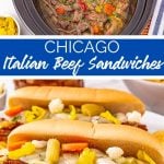 Slow Cooker Chicago Italian Beef Sandwiches recipe from Family Fresh Meals