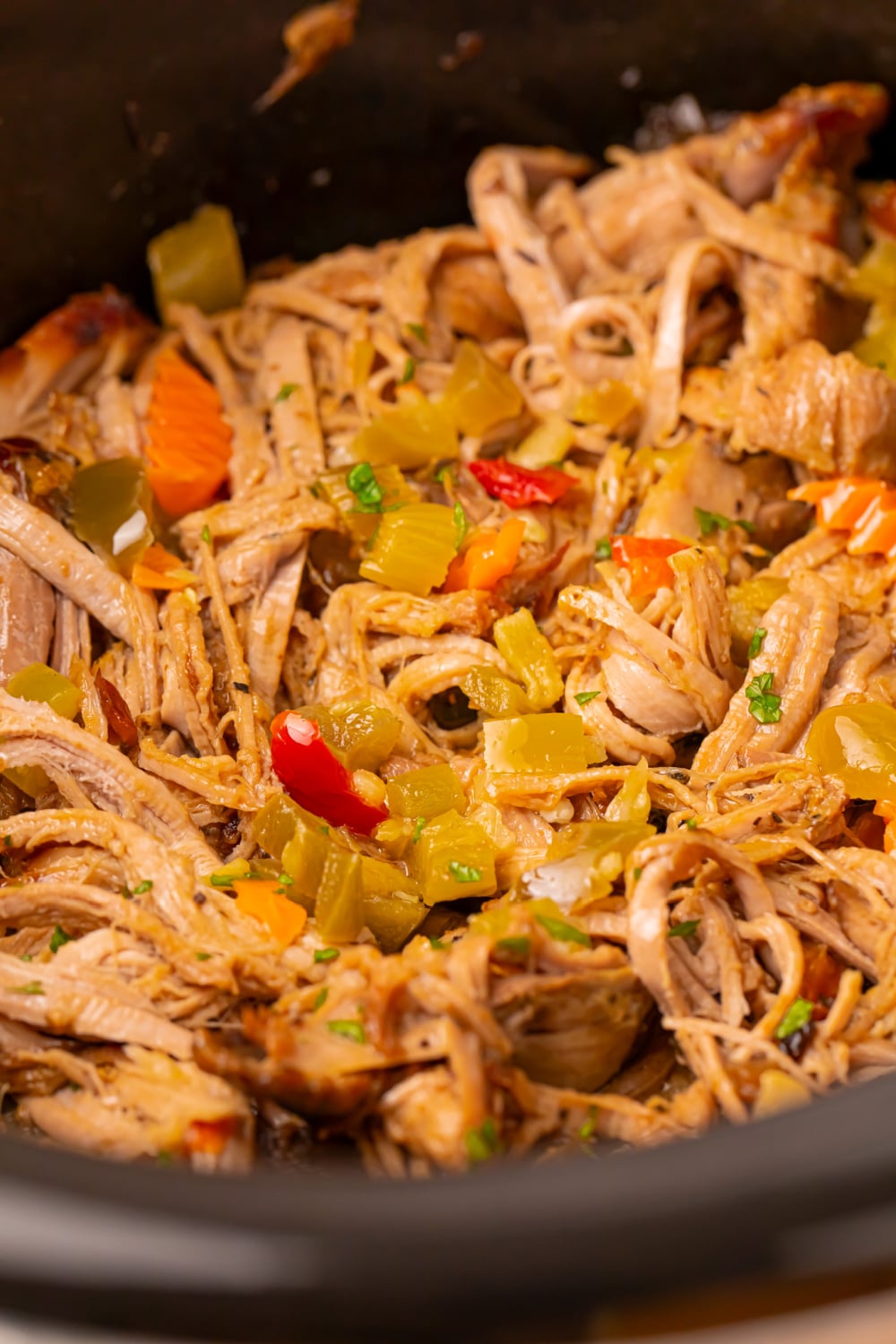 shredded pork in slow cooker