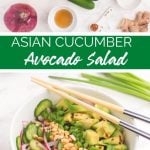 Asian Cucumber Avocado Salad from Family Fresh Meals