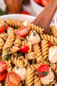 Caprese Pasta Salad in a bowl