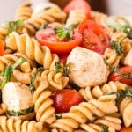 Caprese Pasta Salad in a bowl
