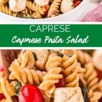 Caprese Pasta Salad recipe from Family Fresh Meals